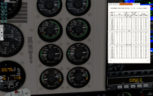 Baron B58 running Lean of Peak